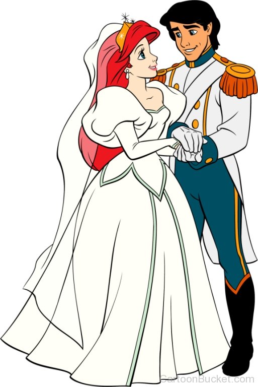 Bride Princess Ariel & Prince Eric the Groom