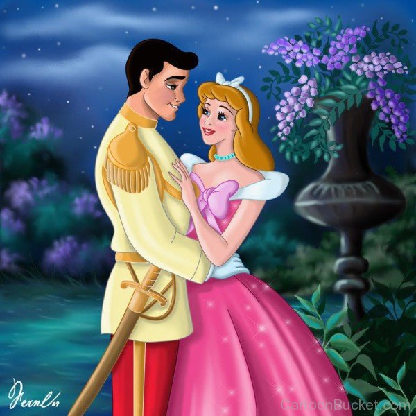 Charming Princess Cinderella And Prince Charming