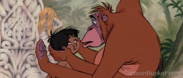 King Louie Looking At Mowgli