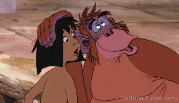 Mowgli Looking At King Louie