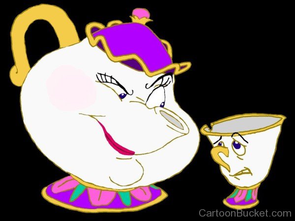 Mrs.Potts Looking At Chip