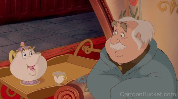 Mrs.Potts Looking At Maurice