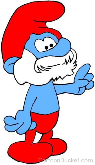 Papa Smurf Looking Scared