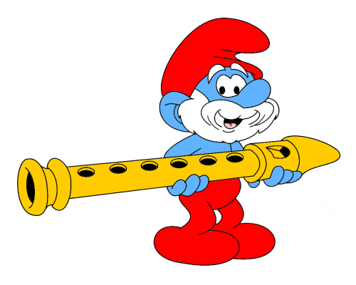 Papa Smurf With Magic Flute