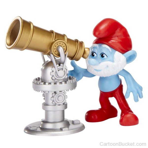 Papa Smurf With Telescope