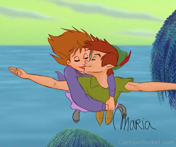 Peter Pan And Jane Flying