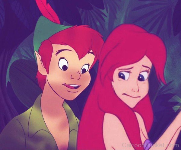 Peter Pan And Princess Ariel