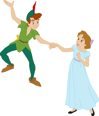 Peter Pan Dancing With Wendy Darling