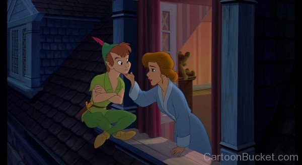Peter Pan Looking At Wendy Darling