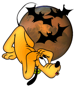 Pluto Scared From Bats