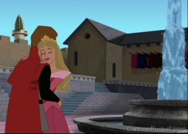 Princess Aurora Hugs Prince Philip