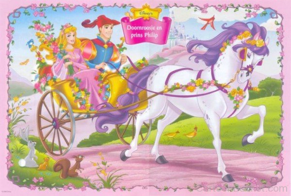 Princess Aurora and Prince Philip Ridding