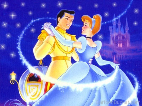Princess Cinderella Dancing With Prince Charming