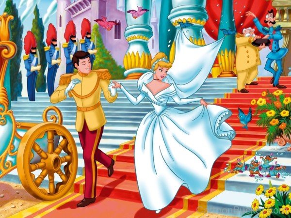 Princess Cinderella With Prince Charming