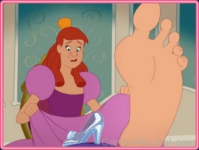 Anastasia Tremaine Looking At Her Foot