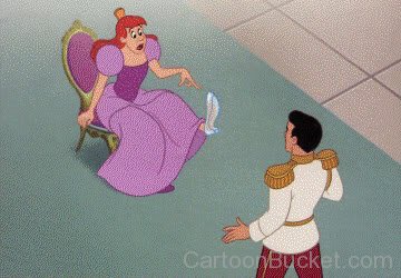 Anastasia Tremaine Showing Her Foot To Prince Charming