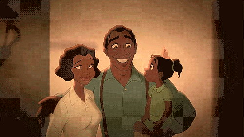 Animated Picture Of Tiana With Her Family