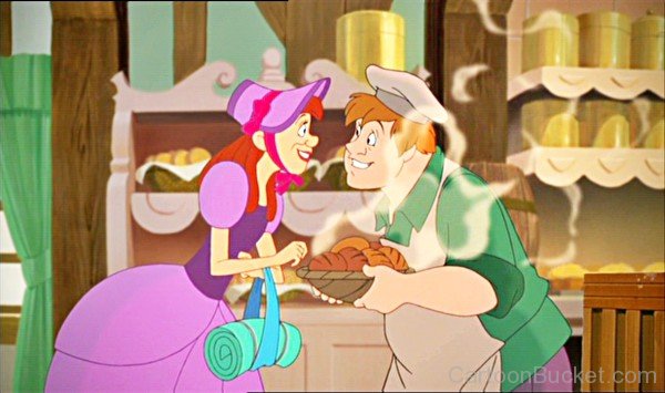 Baker Giving Food To Anastasia Tremaine