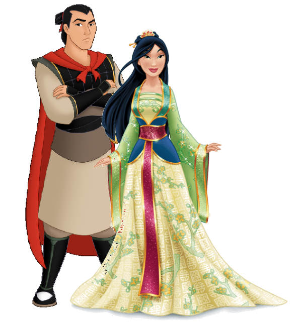 Disney Cartoon Shang And Mulan