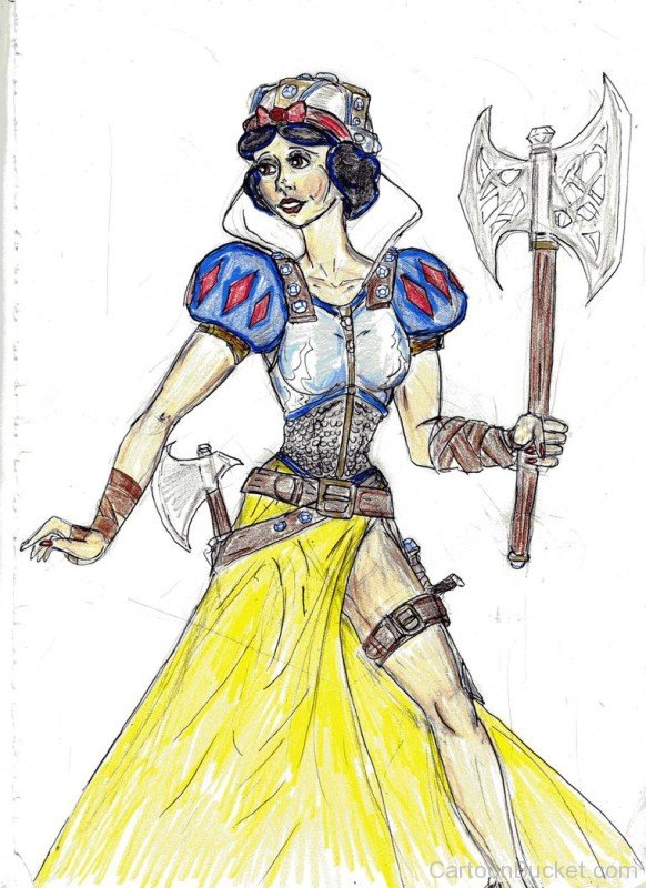 Drawing Of Princess Snow White
