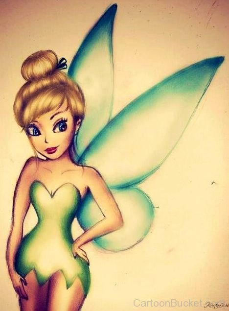 Drawing Of Tinkerbell
