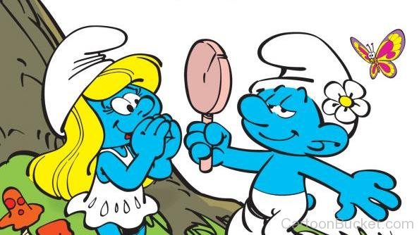 Image Of Smurfette And Hefty