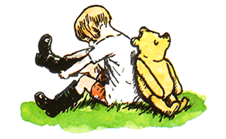 Painting Of Winnie The Pooh And Christopher Robin