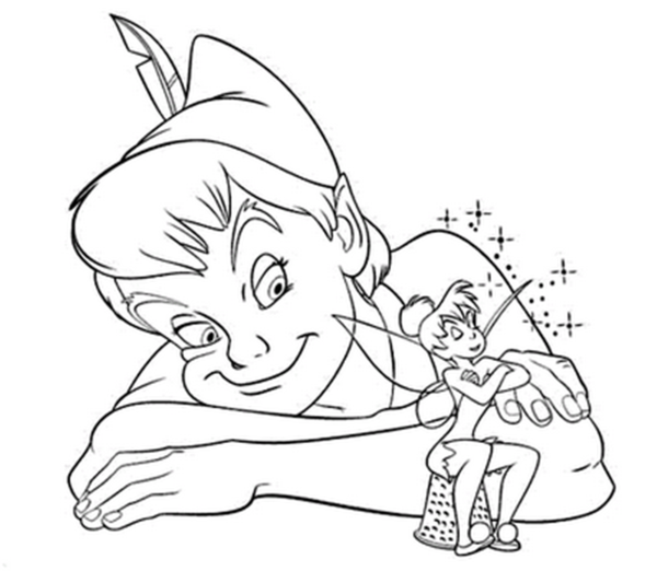 Peter Pan Looking At Tinkerbell