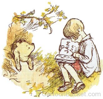 Portrait Of Winnie The Pooh And Christopher Robin
