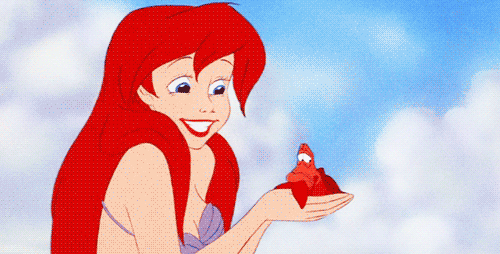 Princess Ariel Kissing Sebastian