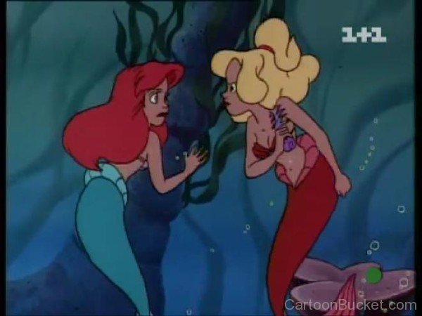 Princess Arista Looking Angry At Ariel