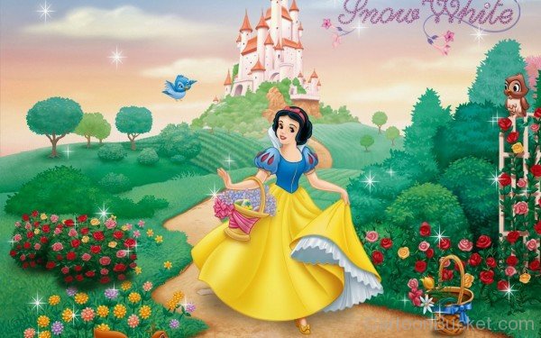 Princess Snow White In Garden