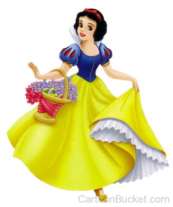 Princess Snow White In Her Beautiful Dress