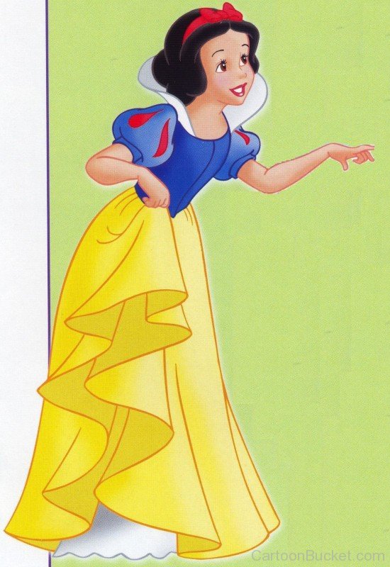 Princess Snow White Looking Happy