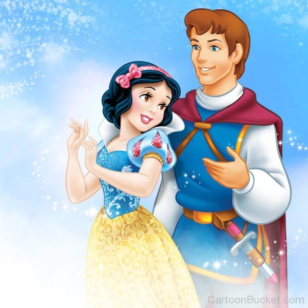 Princess Snow White With Prince Charming