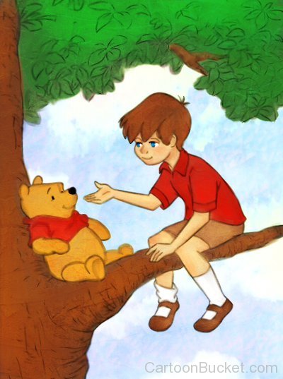 Robin And Winnie Sitting On Tree Branch