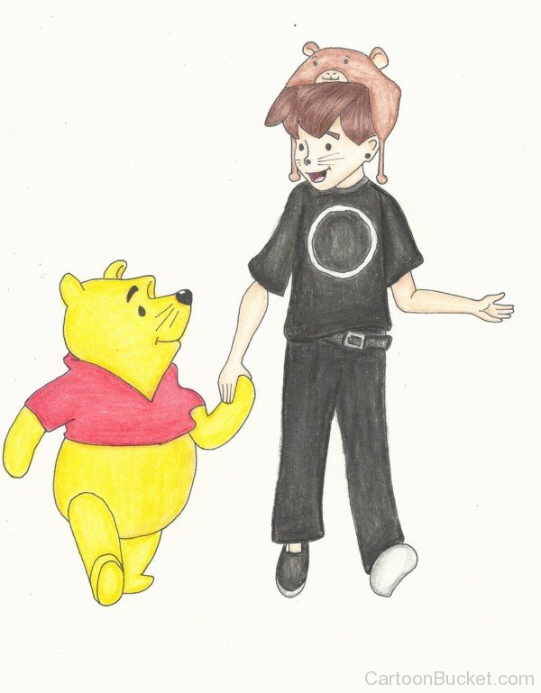 Robin And Winnie The Pooh Drawing