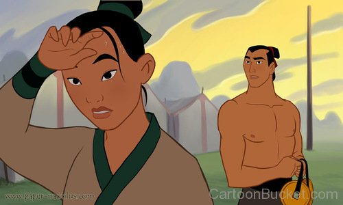 Shang Looking At Tired Mulan
