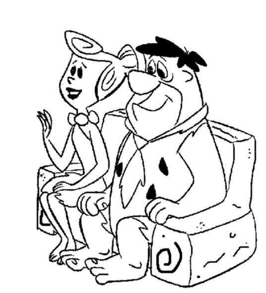 Sketch Of Fred And Wilma