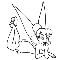 Sketch Of Tinkerbell