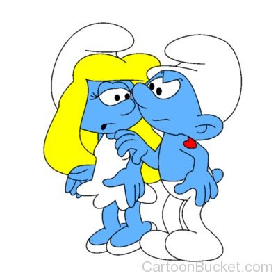 Smurfette Looking At Hefty