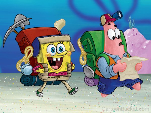 Spongebob And Patrick Ready To Doing Adventure