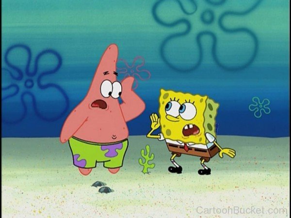Spongebob And Patrick Talking With Each Other