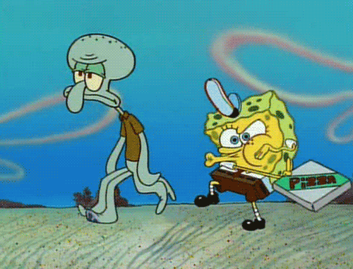 Spongebob And Squidward Animated Image