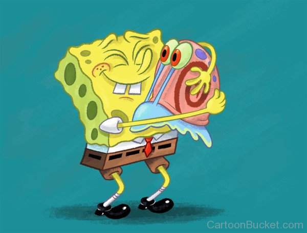 Spongebob Hugs Gary