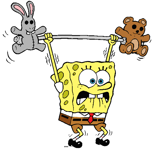 Spongebob Lifting Weight