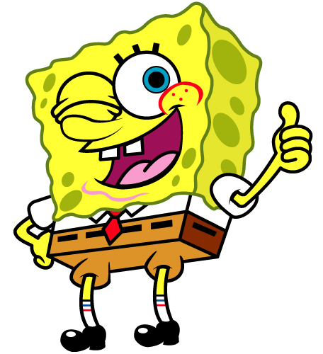 Spongebob Showing Thumb