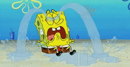 Spongebob Weeping Animated Photo