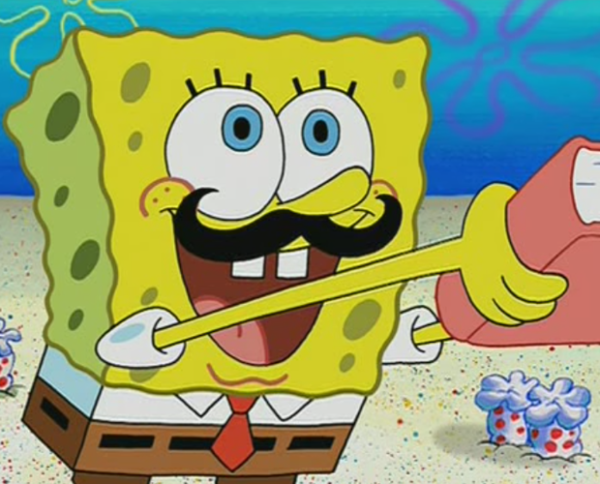 Spongebob With Mustache