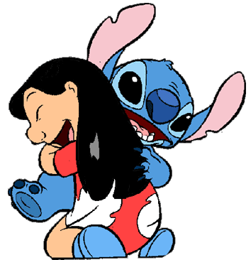 Stitch And Lilo Hugs Together